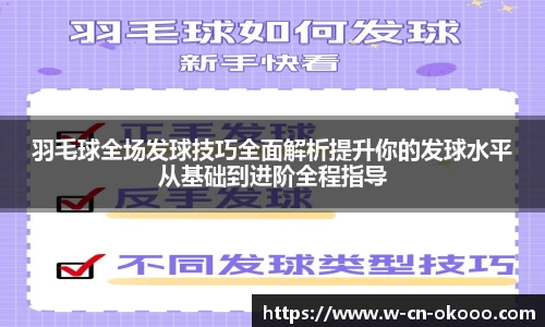 羽毛球全场发球技巧全面解析提升你的发球水平从基础到进阶全程指导